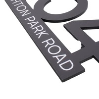 Plaque de porte avec numéro d'adresse, logo imprimé moderne, couleur personnalisable, imperméable, écologique, décoration murale, peinture