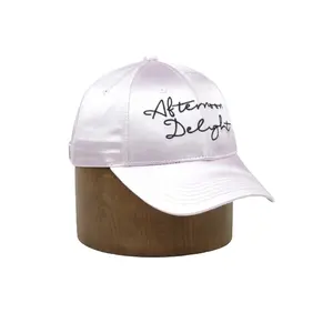 カスタマイズ刺Embroideryカジュアルスナップバック調節可能なサテン野球帽ヴィンテージクラシックスポーツ6パネル野球帽