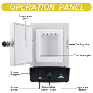 فرن رقمي بدرجة حرارة ثابتة 15*15*20 ، قالب جبس مصبوب للمجوهرات مع نافذة مراقبة - Product Image 4