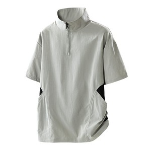 <strong>NASA</strong> Vintage Fashion Brand Half-zip Short-sleeve <strong>Mens</strong> Summer Plus-size Polyester <strong>T</strong>-<strong>shirt</strong> Loose-fit Oversized Design for - Product Image 5