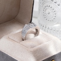 Bague de fiançailles classique à coupe ronde en or blanc 14 carats, bijoux fins avec diamant de laboratoire