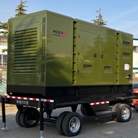 Générateur diesel mobile silencieux triphasé économique 200 kW 250 kVA pour station de recharge extérieure et alimentation de pompe à eau