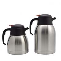 Carafe isotherme à double paroi de style européen 1200ml 1500ml 2000ml 2500ml pour boissons chaudes et froides, idéale pour la maison, l'hôtel et le restaurant
