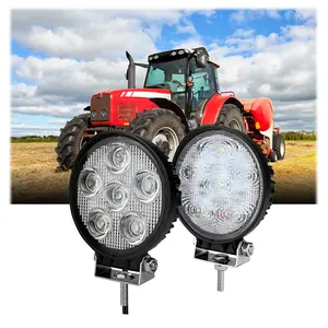 Inondation imperméable ronde de lumière de tracteur de 4.6 pouces LED/lumière de travail ronde agricole de tache 18W LED