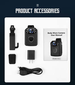 กล้องติดตัวบันทึกวิดีโอ HD รุ่นใหม่ล่าสุด กล้องบันทึกภาพแบบสวมใส่กันน้ำ สำหรับเจ้าหน้าที่รักษาความปลอดภัย - Product Image 6