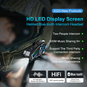 Q30 PRO helm Intercomunicador Moto helm motor tahan air interkom dengan berbagi musik dan Radio FM - Product Image 4