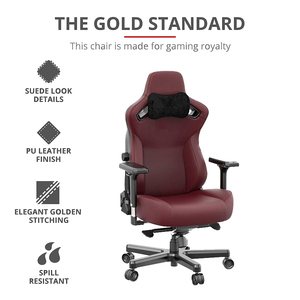 <span class=keywords><strong>Kaiser</strong></span> 3 de cuero negro y rojo para coche de la mejor calidad, sillas para juegos de ordenador de PC para adultos, silla de ordenador de oficina grande y alta para juegos en casa - Product Image 3