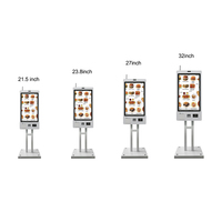 21.5 Inch Touch Screen Payment Terminal Kiosk Fast Food Ordering Self Service Payment Kiosk for Supermarket Restaurant