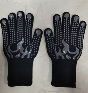 <span class=keywords><strong>Gants</strong></span> de barbecue ignifuges, longs, à revers tricotés, <span class=keywords><strong>gants</strong></span> en silicone double face, isolation thermique, <span class=keywords><strong>cuisine</strong></span>, cuisson, grillades - Product Image 5
