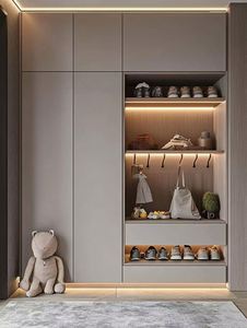 Multi-storey Entrance Furniture <b>Wooden</b> Slim <b>Shoe</b> Cabinet <b>Rack</b> Home <b>Shoe</b> Cabinet Custom <b>Shoe</b> Cabinet - Product Image 5