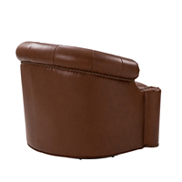 Mid-Modern Chesterfield Sessel aus Echtleder mit Polsterdesign für stilvolle Wohnzimmer, Apartments und Villen