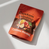 Sacs alimentaires avec logo, pochette debout personnalisée imprimée pour les collations des petites entreprises