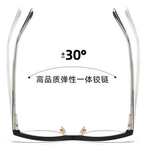 กรอบแว่นตาแบบแคทอาย รุ่น 87266 กรอบครึ่งวงกลม ขาแว่นโลหะแบบสปริง ป้องกันรังสียูวี ป้องกันแสงสีฟ้า สำหรับทุกเพศ ผลิตที่ไถโจว - Product Image 4