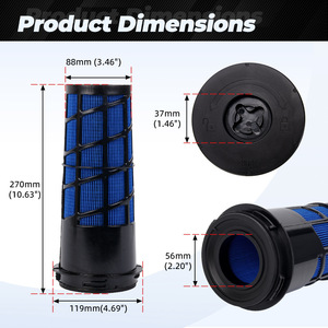 Filtro de Aire Universal Ofi188 Azul 30-00471-20 Para X22100A X22 Pieza de Repuesto - Product Image 4