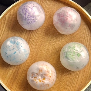 Juguete Sensorial Antiestrés de Bolas de Crema Hechas a Mano de Rebote Lento, Barra de Compresión de Mango, Leche, Menta, Chocolate Negro de Ascenso Lento para Niños - Product Image 3
