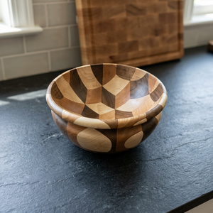 Tazón de Servir Personalizado, Hecho a Mano, de Madera de Acacia Pulida, Ecológico, Apto para Lavavajillas, Diseño Vintage, para Fiestas, Almacenamiento de Comida Rápida - Product Image 2