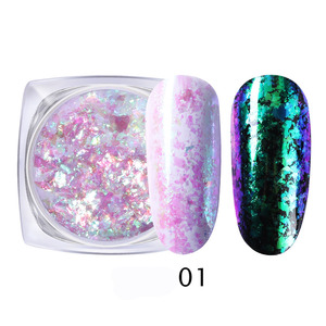 Copos de purpurina irregulares de Camaleón de 11 colores, Nube de brocado ultrafina, tarro de 3G, copos de lámina para <span class=keywords><strong>uñas</strong></span>, polvo de camaleón para manicura - Product Image 5