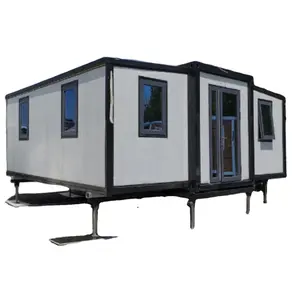 Luxury 20-40ft Prefab Folding Container Homes Four Bedrooms One Bathroom Steel Material for Office Residence Available for Sale
