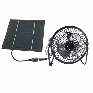 Ventilateur solaire Lan Aoyue 5W 5V portable pour extérieur, ventilateur d'extraction pour niche d'animal avec panneau solaire - Product Image 3