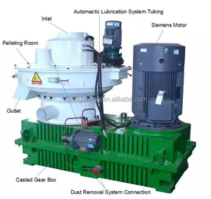 Línea de máquina de pellets de biomasa de paja de buena calidad para Tailandia, Indonesia, Vietnam, Turquía, 5-6 T/H