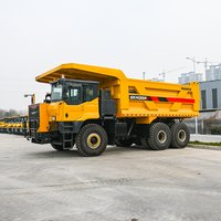 Camion benne minier rigide de 90 tonnes Shantui SK135 pour le transport de minerai et de roche et la production en exploitation ouverte