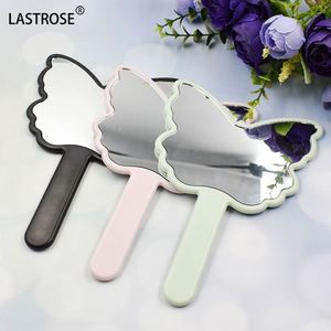 Mini Portable Light Makeup Mirror butterfly Shape Handheld Cosmetics <b>Tools</b> Pocket pink Mirror - Product Image 1