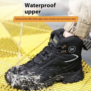Chaussures de sécurité pour hommes, anti-blocage, anti-perforation, résistantes à l'usure, pour travaux sur chantier, alpinisme, protection contre les éclaboussures d'eau - Product Image 2