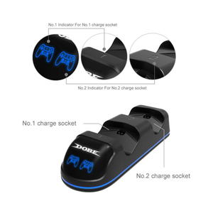 Soporte de estación de carga para <span class=keywords><strong>PS4</strong></span>/<span class=keywords><strong>PS4</strong></span> Slim/<span class=keywords><strong>PS4</strong></span> Pro, cargador Dual USB - Product Image 4