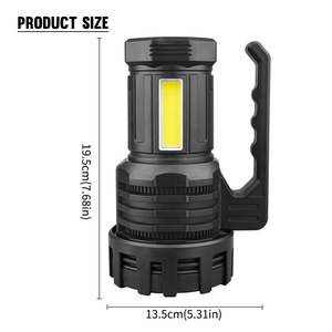 Lớn Xách Tay Đa Chức Năng Loại C Có Thể Sạc Lại <span class=keywords><strong>Torch</strong></span> Ánh Sáng Tìm Kiếm Ánh Sáng Với Side COB Ánh Sáng 30W <span class=keywords><strong>LED</strong></span> Dài Khoảng Cách Đèn Pin - Product Image 2
