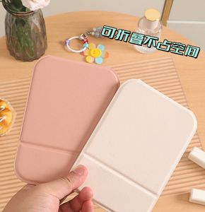 IStapromo Gifts Portable Simple Mini Makeup Modern Design Desktop Women's Vanity <b>Foldable</b> Touch-up Cosmetics Miroir - Product Image 5