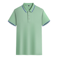 Camiseta de Manga Corta a Rayas de Poliéster Transpirable con Logotipo Personalizado Yutuo para Uniformes de Taller, Cuello Camisero, Ropa Casual de Golf