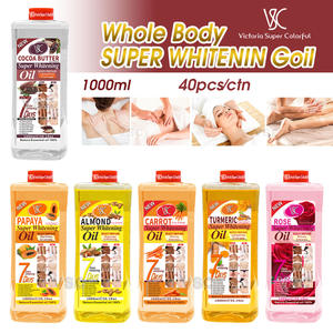 Huile de blanchiment corporel au curcuma de 1000 ml, huile de papaye de qualité supérieure, vente chaude, pour éclaircir la peau - Product Image 3