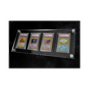 <span class=keywords><strong>2</strong></span> + 10 + 2mm transparente Pmma <span class=keywords><strong>Pokemon</strong></span> 4 colecció<span class=keywords><strong>n</strong></span> de tarjetas vitrina 4 bolsillos Marco de exhibició<span class=keywords><strong>n</strong></span> acrílico para grado se adapta a tarjetas con mangas - Product Image 1