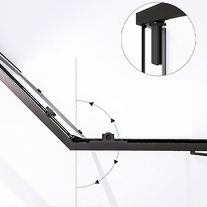 Nhà máy cung cấp trực tiếp thép không gỉ Hình Kim Cương Tempered phòng tắm thủy tinh không thấm nước tùy chỉnh sản xuất phân vùng nguyên tấm - Product Image 3