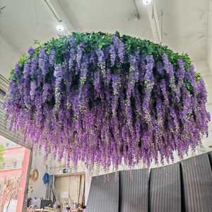 Guirnalda de Flores Artificiales de Wisteria Realistas de Primera Calidad, Elegante Guirnalda Artificial para Decoración de Interiores de Casa o Villa - Product Image 2