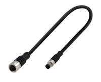 M12 4 Pôles Circulaire De Type Y double câble de 10 mètres m12 4pin câble de caméra de vue arrière Assemblées 5m