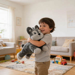 Oreiller en peluche lévrier respectueux de la peau mignon <span class=keywords><strong>chiot</strong></span> moelleux jouets les mieux fabriqués animaux en peluche pesés parfumés personnalisés - Product Image 3