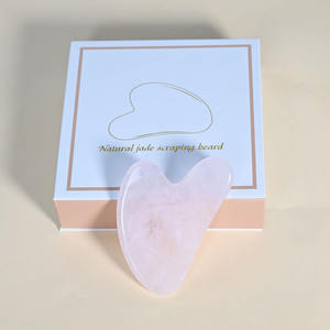 Quarzo rosa Guasha strumento facciale per la cura di sé il trattamento del corpo di massaggio alleviare le tensioni ridurre le rughe per gli uomini delle donne - Product Image 3