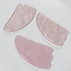 Factory wholesale High Quality Face <b>massage</b> tools Factory Sale Anti aging Rose quartz face jade Guasha facial - Product Image 5