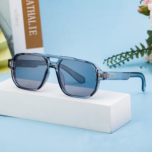 Nouvelles lunettes de soleil carrées pour hommes, verres PC UV400, monture noire, protection solaire pour la conduite en extérieur, style punk, lunettes de randonnée - Product Image 5