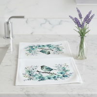 Serviettes de cuisine gaufrées en microfibre absorbantes à séchage rapide, personnalisées avec impression numérique, et sets de table – Vente en gros 2025