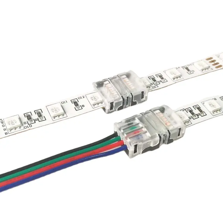 LED Strip connector IP20 IP65 Hippo No Weld T5 Protection FPC Lighting Track Solderless Wire to Board 12mm LED connector