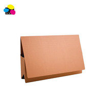 Carpeta de Archivo Expandible de Papel Manila 240GSM Ecológica para Oficina y Escuela, con Media Solapa, para Documentos