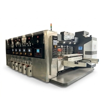 Machine de découpe et d'impression flexographique entièrement automatique pour la fabrication de boîtes en carton ondulé