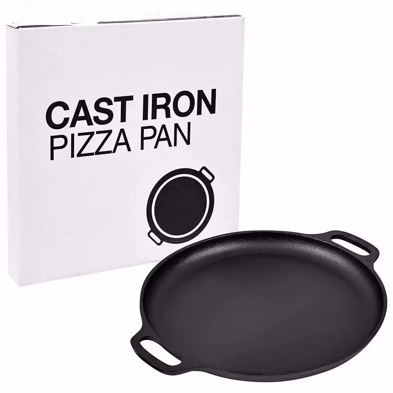Cast iron skillet frying pan griddle with handle two roasting pan cast iron cooking