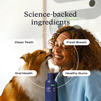 Soins dentaires pour animaux de compagnie en marque privée : cible le tartre, rafraîchit l'haleine, soutient la santé des gencives, nettoyant pour les dents des chats et des chiens