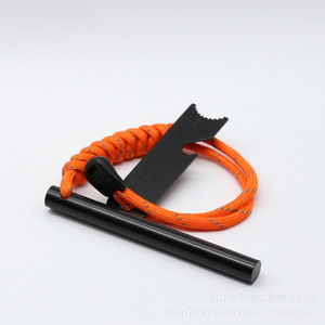 Allume-feu en magnésium 10x100mm, outil de survie en plein air avec règle et cordon pour le camping - Product Image 3