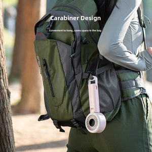 Ventilatore Portatile da 2000mAh, Ricaricabile USB, Mini Ventilatore Multifunzionale con 100 Velocità per Viaggi, Alpinismo e Spiaggia - Product Image 4