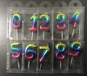 סיטונאי מותאם אישית נצנצים צבע 0-9 שעווה עוגת יום הולדת מספר נרות עבור סיום השנה החדשה רמדאן - Product Image 6