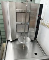 Machine à Shawarma au Poulet à Double Brûleur à Gaz à Vendre
